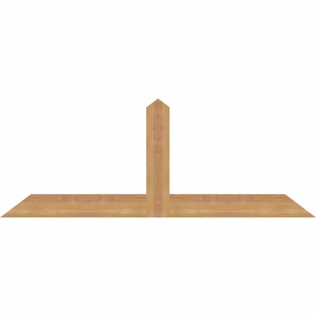 Ekena Millwork Portland Smooth Timber Gable Bracket, Western Red Cedar, 48"W x 18"H x 1 1/2"D x 3 1/2"F, 9/12 Pitch GBW048X18X0204POR00SWR